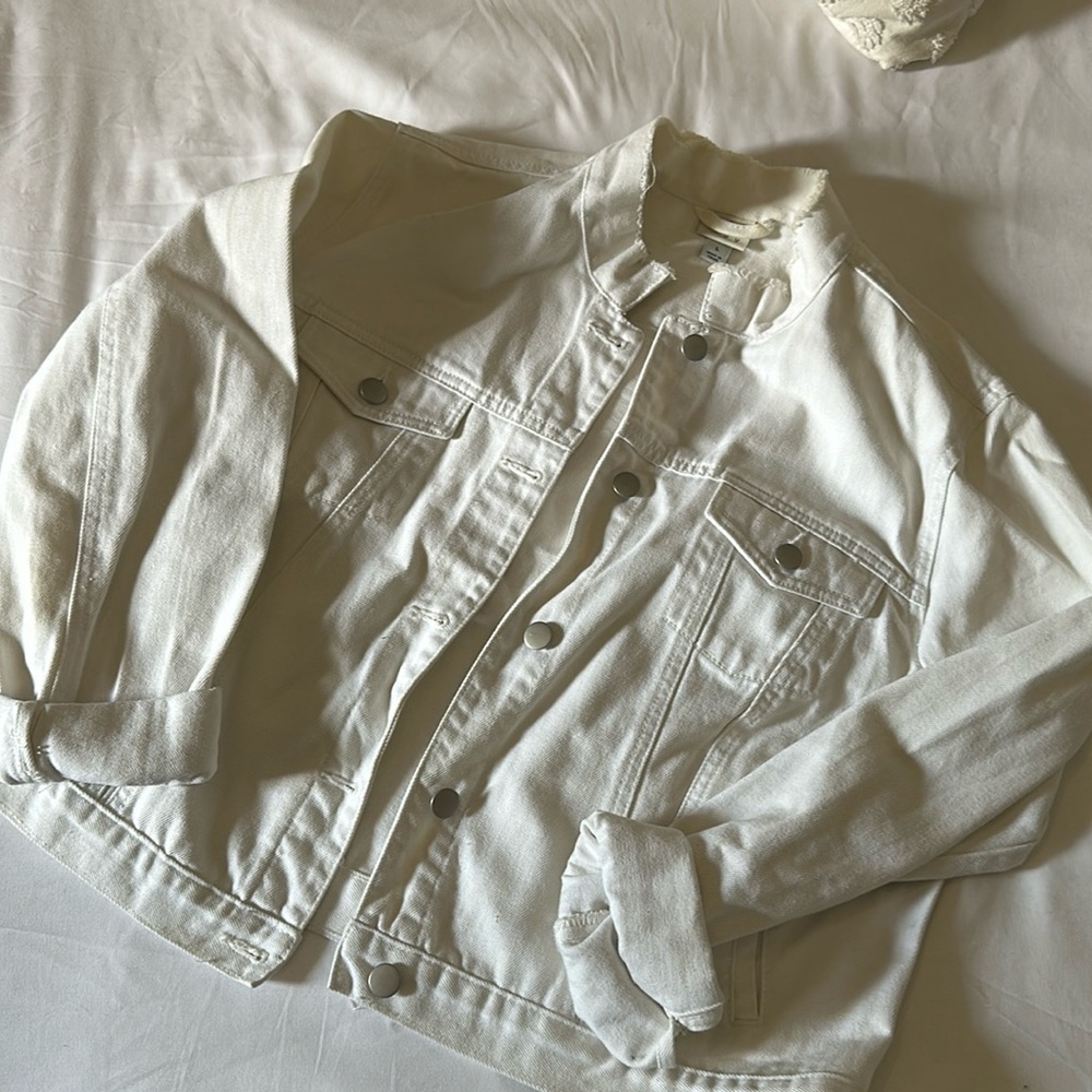 A New Day White Jean Jacket